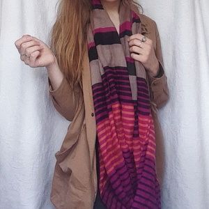 Multicolored infinity scarf